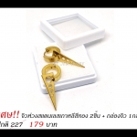 **SET พิเศษ** จิวห่วงสแตนเลสเกาหลีสีทอง (2ชิ้น) พร้อมกล่องจิว