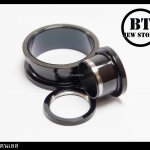 จิวสแตนเลสตาไก่ สีดำ (2-40 mm)