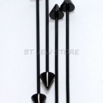 ก้านดามหู สแตนเลส ลูกศรดำ