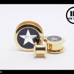 จิวสแตนเลสดาว สีทอง (8-20 mm)