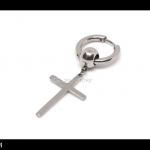 จิวห่วงบอลสแตนเลสกางเขน สีเงิน (วง 16 mm) (ชิ้น)