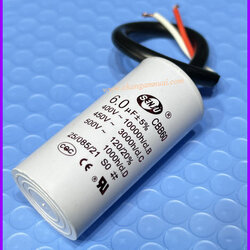 Senju CBB60 คาปาซิสเตอร์ 6uF450V แบบมีสาย เกรดA