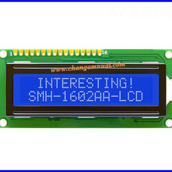 LCD 16X2 ไม่มี I2C สีฟ้า