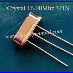 คริสตัล Crystal 16.00 Mhz 3 PIN โลหะ