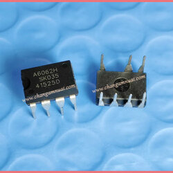 A6062H ไอซีภาคจ่ายไฟ DIP-7 สินค้าทดสอบจากบอร์ดจริงผ่าน