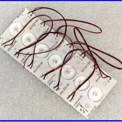 หลอดแบล็คไลท์ DIY /หลอดLED TV เลนส์นูน 3V 2W ชุด 7 ดวงพร้อมต่อสาย