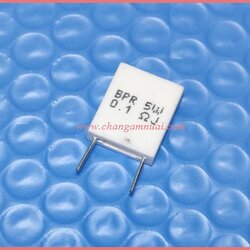 R 0.1 ohm 5W อาร์ชั้น ตัวตั้ง ขนาด 15x18x5 mm.