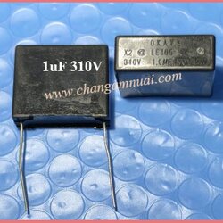 LE105 OKAYA 1uf310V คาปา 310V1.0UF คาปาบอร์ดแอร์ กว้าง 10 x ยาว 26 x สูง 20 มิล