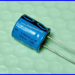C 1500uf 50V ขนาด 18x21 มิล ยี่ห้อ Vishay