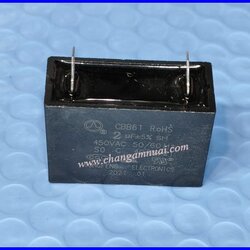 คาปา 2uf450v AC แบบขาเสียบ