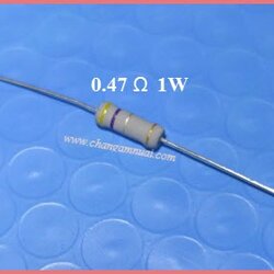 R 0.47 ohm 1W R คาร์บอน