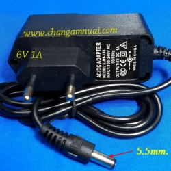 อะแดปเตอร์ 6V 1A แจ๊ค 5.5