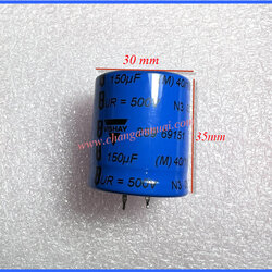 500V 150uF คาปาซิสเตอร์ ยี่ห้อ Vishay 30x35 มิล