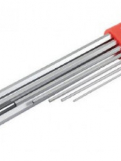 ประแจหกเหลี่ยมชุบขาวชนิดยาว (ประแจตัวแอล) 9 ตัวชุด ASAHI AYS 0910