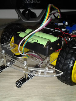 ชุดคิท หุ่นยนต์เดินตามเส้น 2 เซ็นเซอร์ Arduino L298P