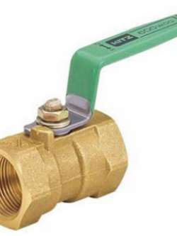 KITZ บอลวาล์วทองเหลือง (ด้ามเขียว) 1/4 นิ้ว