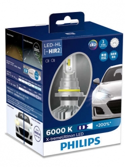 หลอดไฟรถยนต์ Philips ไฟหน้า LED HIR2 X-TREME UL