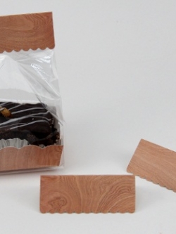 ป้ายปิดปากถุงขนม ลายไม้