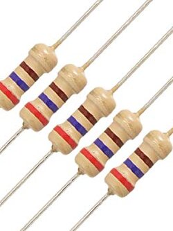 รีซิสเตอร์ 270 Ohm 1/4W 5% จำนวน 10 ตัว