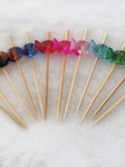 ไม้จิ้มหัวลูกปัดอมยิ้ม