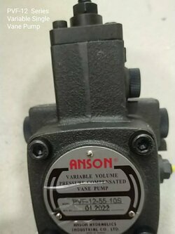 PVF-12 (Variable Vane Pump) ปั๊มใบพัดแบบปรับแรงดันได้ PVF-12-20, PVF-12-35, PVF-12-55, PVF-12-70 | Single Pumps