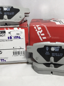 ผ้าเบรค (หลัง) toyota altis 1.6 และ 1.8 ปี 2008 - 2013 (trw-dtec)