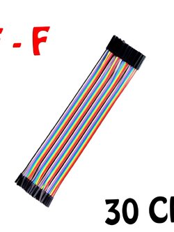 Jumper (F2F) cable wire 30cm Female to Female 40pcs
