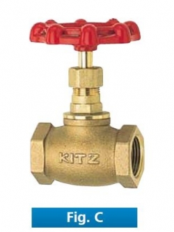 KITZ โกล์บวาล์วทองเหลือง C150P 3/4 นิ้ว