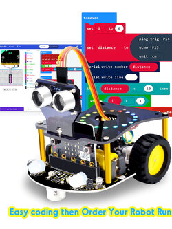 ชุดประกอบหุ่นยนต์ micro:bit Robot Car V2.0