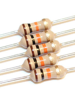 รีซิสเตอร์ 10K Ohm 1/4W 5% จำนวน 10 ตัว