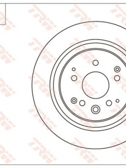 จานเบรค-หลัง Honda Accord G9 ปี 2013 - 2017 (TRW)