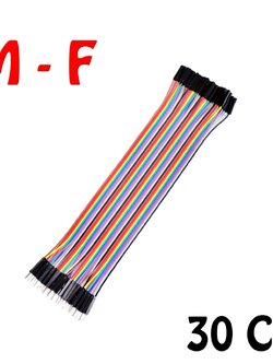 Jumper (M2F) cable wire 30cm Male to Female 40pcs