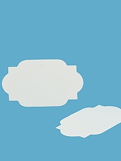 ป้ายสี่เหลี่ยมสีขาวป้ายแขวน