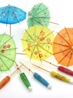 ไม้จิ้มค๊อกเทลร่ม ขนาดยาว 9.5