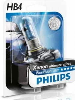 หลอดไฟรถยนต์ Philips HB4 9006 BVU 12V 55W P22D แพ๊คคู่