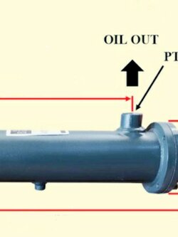 OR-100 Oil Cooler Hydraulic | ไฮดรอลิค ออยคูลเลอร์ | Water Type, Heat Exchanger
