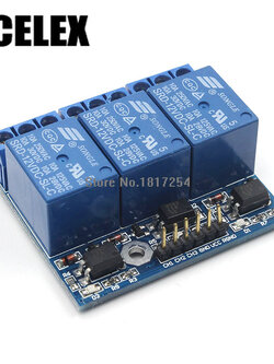 Relay 3 Channel DC 5V Opto-isolator High Level Trigger