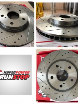 Runstop จานเบรค (หน้า) Camry ACV40 / ACV 50 ปี 2007 - 2017 เซาะร่อง,เจาะรู (Slot)