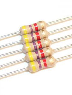 รีซิสเตอร์ 4.7K Ohm 1/4W 5% จำนวน 10 ตัว