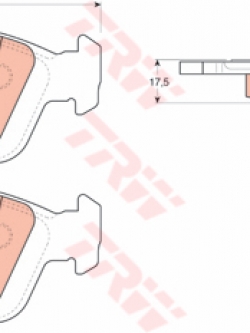 ผ้าเบรค TRW ล้อหน้า BMW Series3 318i , 320i , 323i , 325i , 328i (E36) ปี 1991-1998 COTEC (GDB1100)