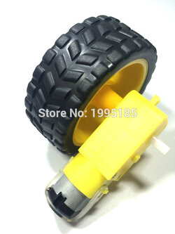 เกียร์มอเตอร์และล้อรถ จำนวน 1 ชุด สำหรับ Robot Car