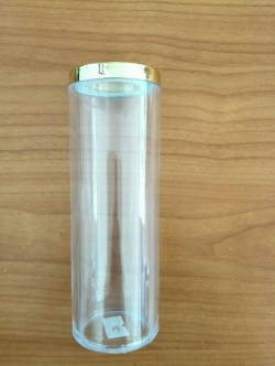 Acrylic candy Bottles + gold cover