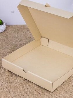 กล่องลูกฟูก พิซซ่า 10 นิ้ว ไม่มีช่องด้านหลัง