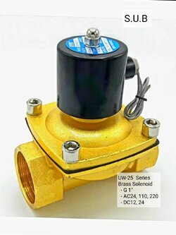 UW-25 Solenoid Valve (1") วาล์วไฟฟ้าทองเหลือง | UW-25 Brass Soleniod Valve | AC24V, 110, 220, DC12, 24V