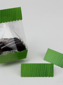 ป้ายปิดปากถุงขนม ลายใบตอง