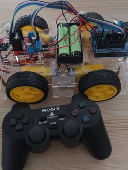 ชุดคิท หุ่นยนต์บังคับ Arduino ด้วย Wireless Joystick PS2