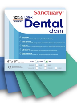 แผ่นยางกันน้ำลาย Rubber dam Sheets ยี่ห้อ Sanctuary