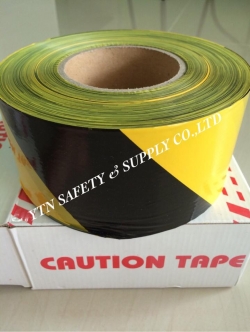 ยูโรเทป เทปกั้นเขต สีเหลือง-ดำ ขนาด 3"x300m