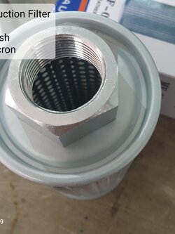 MF 08 Suction Filter ไส้กรองขาดูด 1 นิ้ว | กรองในถัง MF-08 (1") | ไส้กรองน้ำมันไฮดรอลิค