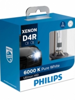 หลอดไฟรถยนต์ Philips Ultinon หลอด D4R 6000K